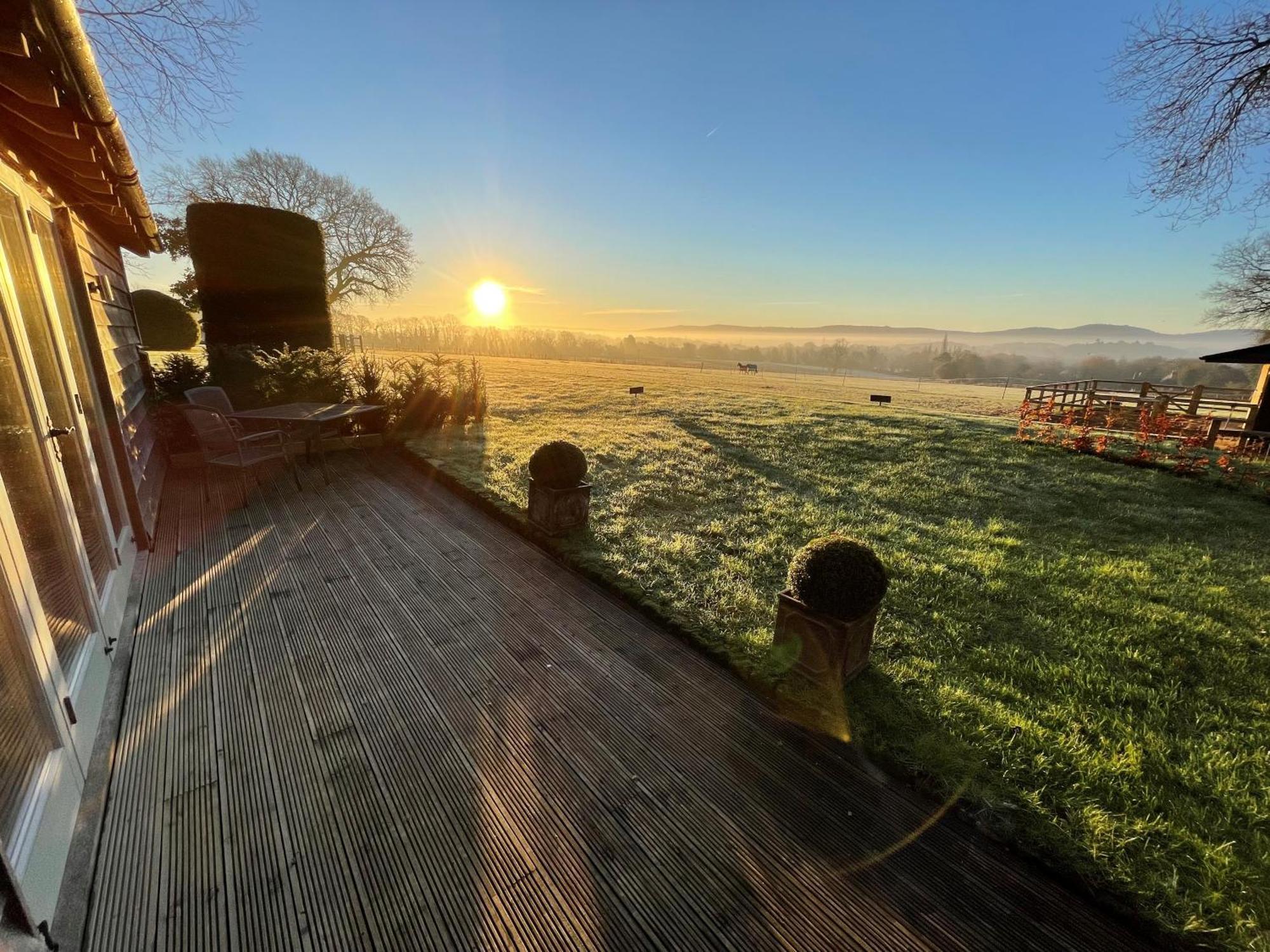 Stunning Cabin With Incredible Views Near Goodwood Rogate ภายนอก รูปภาพ